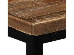 Mesa consola de teca maciza reciclada 90 x 30 x 76 cm