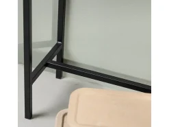 Mesa consola Dipp negra.
