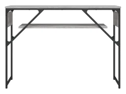 Mesa consola estante madera ingeniería Sonoma gris 105x30x75 cm
