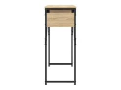 Mesa consola estante madera ingeniería roble Sonoma 105x30x75cm ES619150