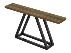 Mesa consola estrecha de 160 cm: ideal como mesa de sofá detrás del sofá, diseño moderno para zonas de entrada