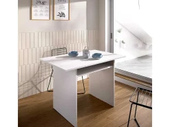 Mesa consola extensible Taly blanco 77,5x110,6x33-66,2 cm