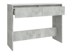 Mesa consola gris hormigón 100x35x76,5 cm madera de ingeniería