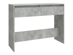 Mesa consola gris hormigón 100x35x76,5 cm madera de ingeniería