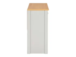 Mesa consola gris 97x35x76 cm