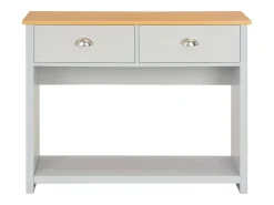 Mesa consola gris 97x35x76 cm