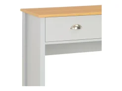 Mesa consola gris 97x35x76 cm