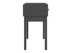 Mesa consola Gris 76,5x40x75 cm Madera maciza de pino