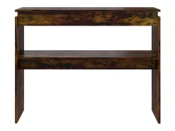 Mesa consola madera contrachapada roble ahumado 102x30x80 cm ES908979