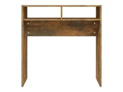 Mesa consola madera contrachapada roble ahumado 78x30x80 cm