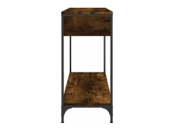 Mesa consola madera contrachapada roble ahumado 100x34,5x75 cm