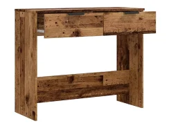 Mesa consola madera contrachapada envejecida 90x36x75 cm