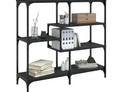 Mesa consola madera contrachapada negro 103x32x95 cm ES214192