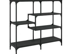 Mesa consola madera contrachapada negro 103x32x95 cm ES214192