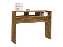 Mesa consola madera contrachapada roble ahumado 105x30x80 cm ES106141