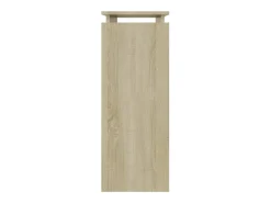 Mesa consola madera contrachapada roble Sonoma 80x30x80 cm ES778307