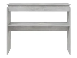 Mesa consola madera contrachapada gris hormigón 102x30x80 cm