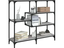Mesa consola madera contrachapada gris Sonoma 103x32x95 cm ES464427
