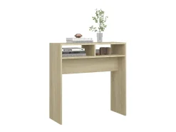 Mesa consola madera contrachapada roble Sonoma 78x30x80 cm ES940072