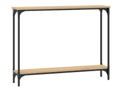 Mesa consola madera de ingeniería roble Sonoma 100x22,5x75 cm