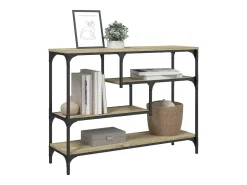 Mesa consola madera de ingeniería roble Sonoma 100x30x75 cm