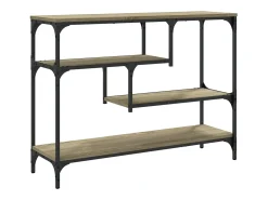 Mesa consola madera de ingeniería roble Sonoma 100x30x75 cm