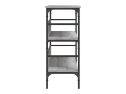 Mesa consola madera de ingeniería gris Sonoma 100x32x75 cm