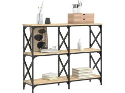 Mesa consola madera de ingeniería roble Sonoma 100x28x80,5 cm ES822674