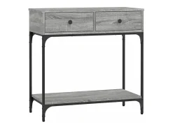 Mesa consola madera de ingeniería gris Sonoma 75x34,5x75 cm