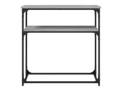 Mesa consola madera de ingeniería gris Sonoma 75x35,5x75 cm