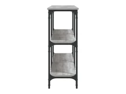Mesa consola madera de ingeniería gris Sonoma 200x29x75 cm ES559949