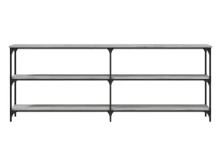 Mesa consola madera de ingeniería gris Sonoma 200x29x75 cm ES559949