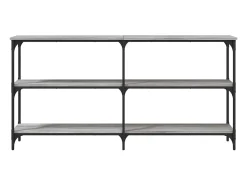 Mesa consola madera de ingeniería gris Sonoma 150x29x75 cm
