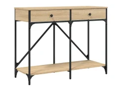 Mesa consola madera de ingeniería roble Sonoma 100x39x78,5 cm ES863098