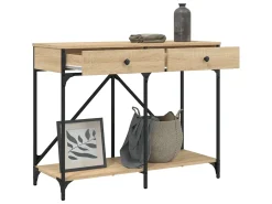 Mesa consola madera de ingeniería roble Sonoma 100x39x78,5 cm ES863098