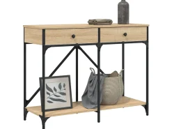 Mesa consola madera de ingeniería roble Sonoma 100x39x78,5 cm ES863098