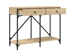 Mesa consola madera de ingeniería roble Sonoma 100x39x78,5 cm ES863098