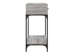 Mesa consola madera de ingeniería gris Sonoma 100x34,5x75 cm ES986162