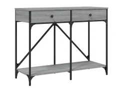 Mesa consola madera de ingeniería gris Sonoma 100x39x78,5 cm ES546871