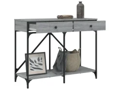 Mesa consola madera de ingeniería gris Sonoma 100x39x78,5 cm ES546871