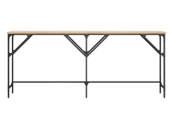 Mesa consola madera de ingeniería roble Sonoma 180x29x75 cm ES320245