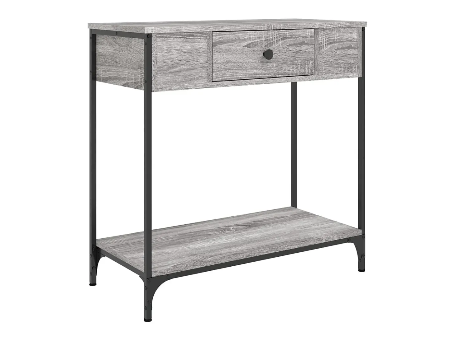 Mesa consola madera de ingeniería gris Sonoma 75x34,5x75 cm