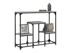 Mesa consola madera de ingeniería gris Sonoma 89,5x28x76 cm ES964172