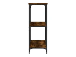 Mesa consola madera de ingeniería roble ahumado 102x35x90 cm