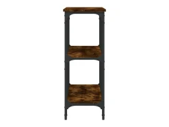 Mesa consola madera de ingeniería roble ahumado 100x29x75 cm