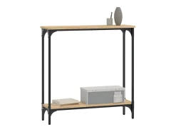 Mesa consola madera de ingeniería roble Sonoma 75x22,5x75 cm