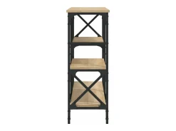 Mesa consola madera de ingeniería roble Sonoma 150x29x76,5 cm