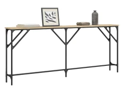 Mesa consola madera de ingeniería roble Sonoma 180x23x75 cm