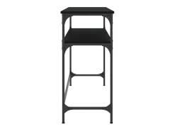 Mesa consola madera de ingeniería negra 100x35,5x75 cm ES582539