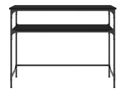 Mesa consola madera de ingeniería negra 100x35,5x75 cm ES582539